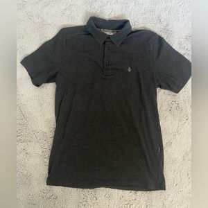 Volcom Gray Banger Short Sleeve Men’s Polo Shirt size Small NWOT